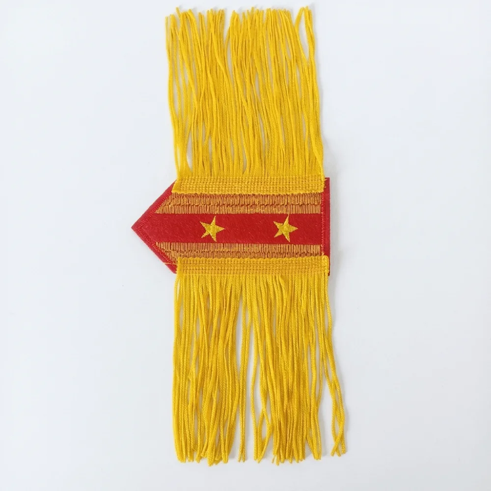 Classic Stars Tassel Epaulettes Dynamic Visual Effects Group Uniform Collocations Shoulder Board Fancy Looks Formal Event Dress