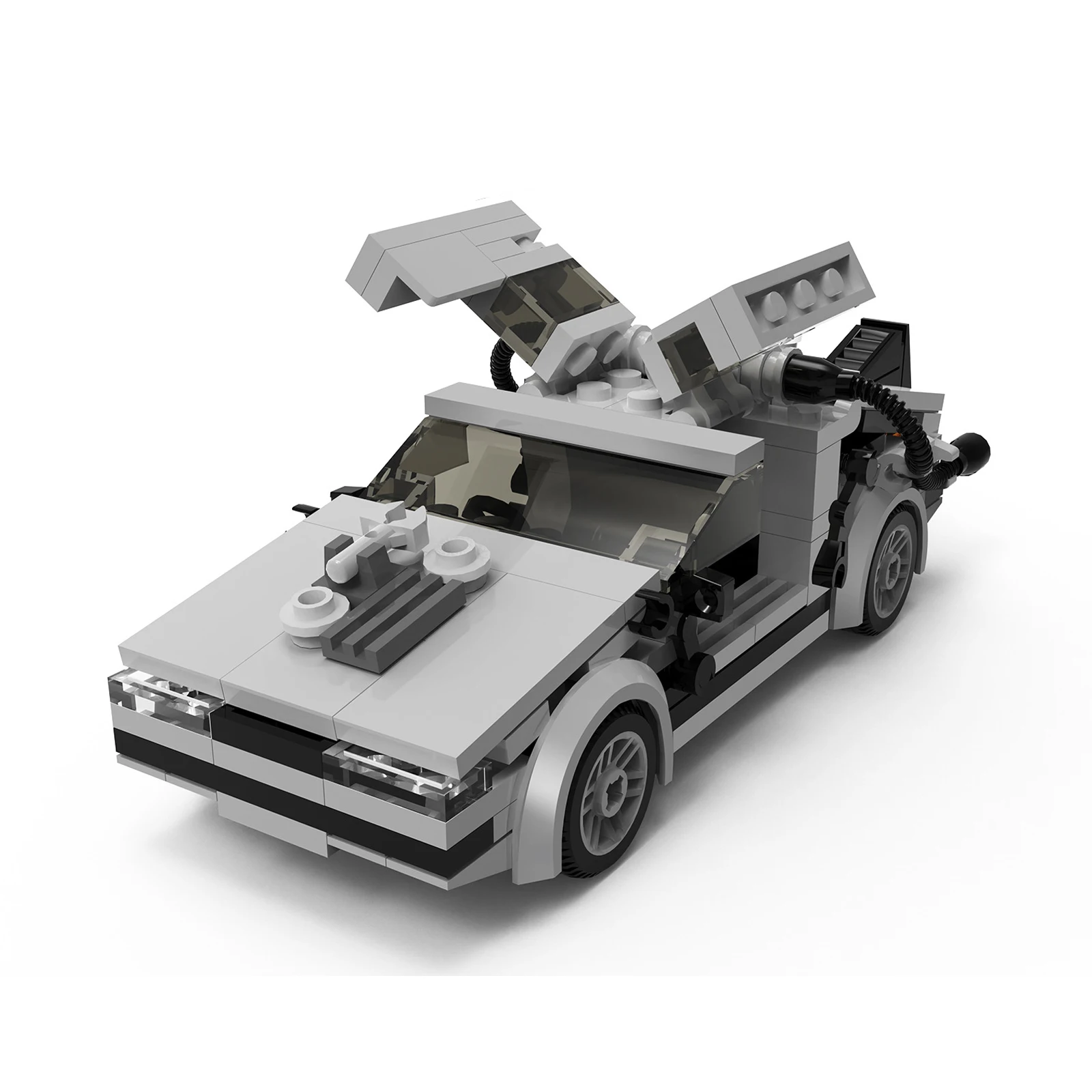 Bricklink 21103 Movie Back To The Future Deloreans DMC-12 Time Machine Speed Champions Car Sets 10300 Building Blocks Toys Gift