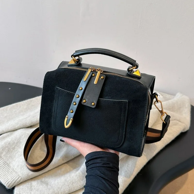 

Популярная классическая кожаная женская сумка-тоут, элитная роскошная брендовая элегантная модная винтажная повседневная сумка с классическими краями ​