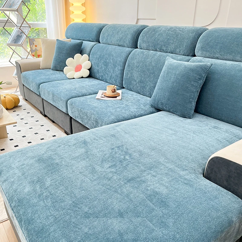 

1pc Elastic Sofa Slipcover Soft Non-slip Stretch Sofa Cover Home Living Room Sofa Protector Cover Home Decor