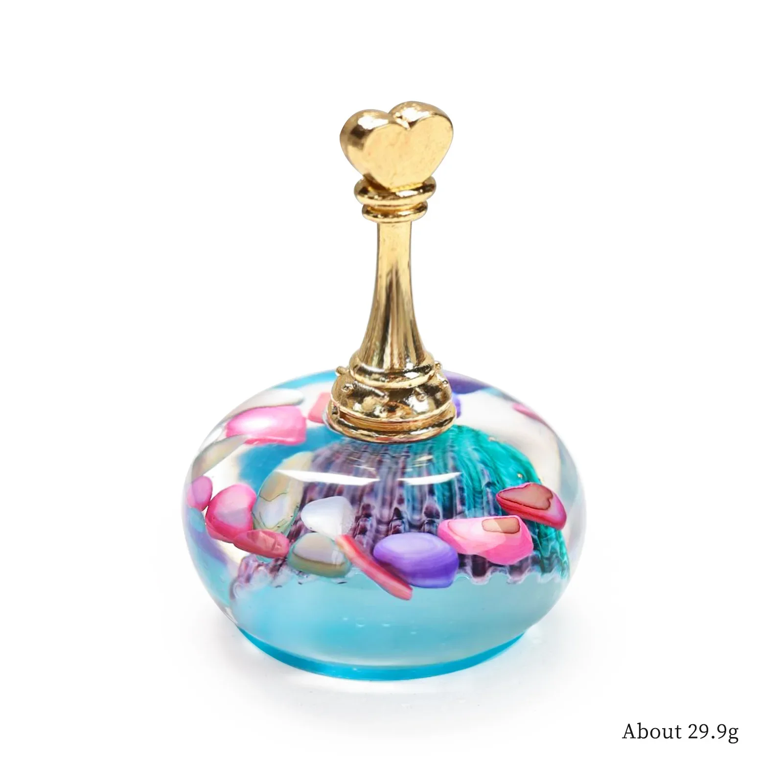 

1pcs Nail Resin Nail Plate Seabed Ice Transparent Shell Base Alloy Wearable Love Strong Magnetic Nail Art Display Stand