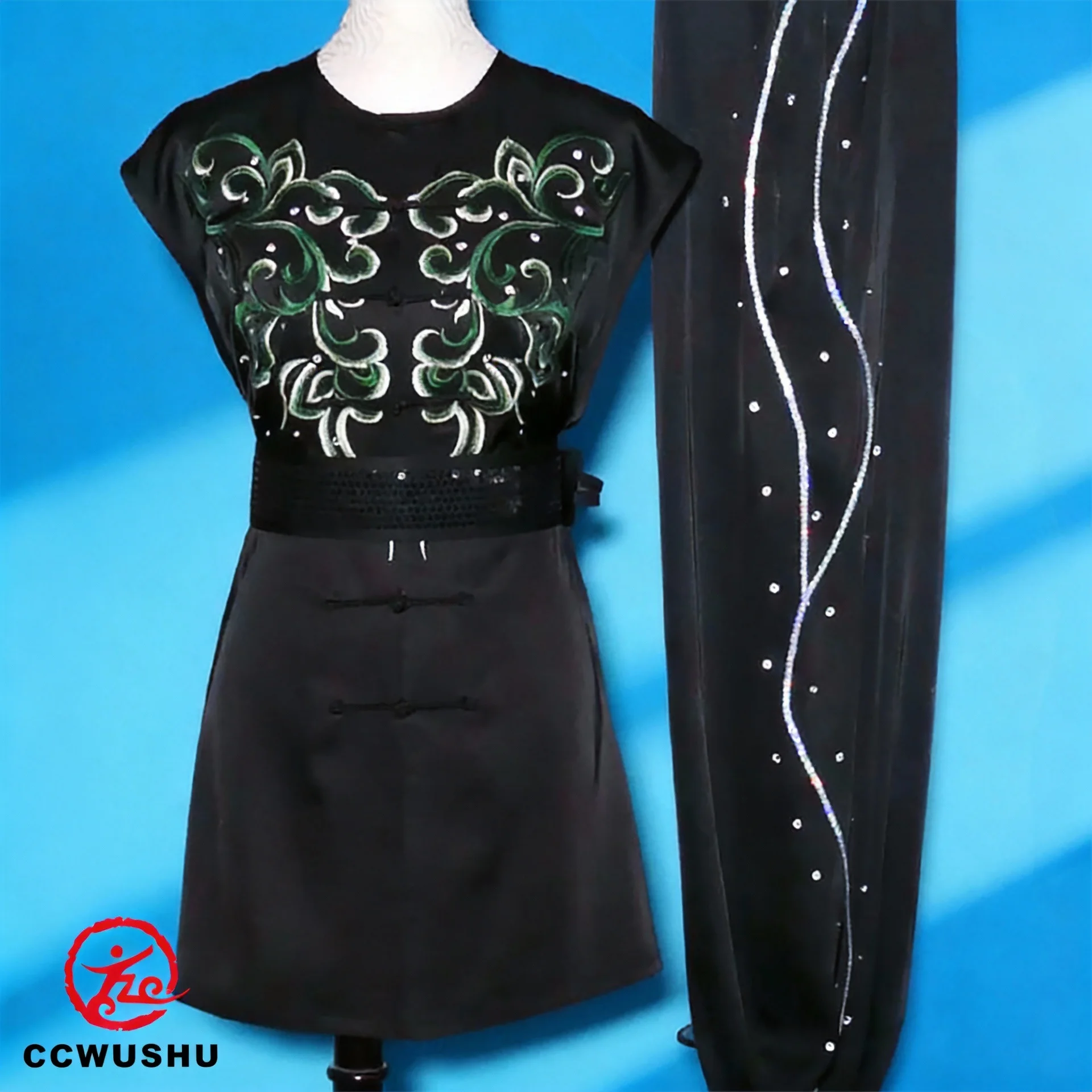 

Костюм для китайских боевых искусств Нанцюань, униформа для Чанцюань, одежда для соревнований по боевым искусствам, вышитая одежда для кунг-фу, униформа для Нанцюань таолу