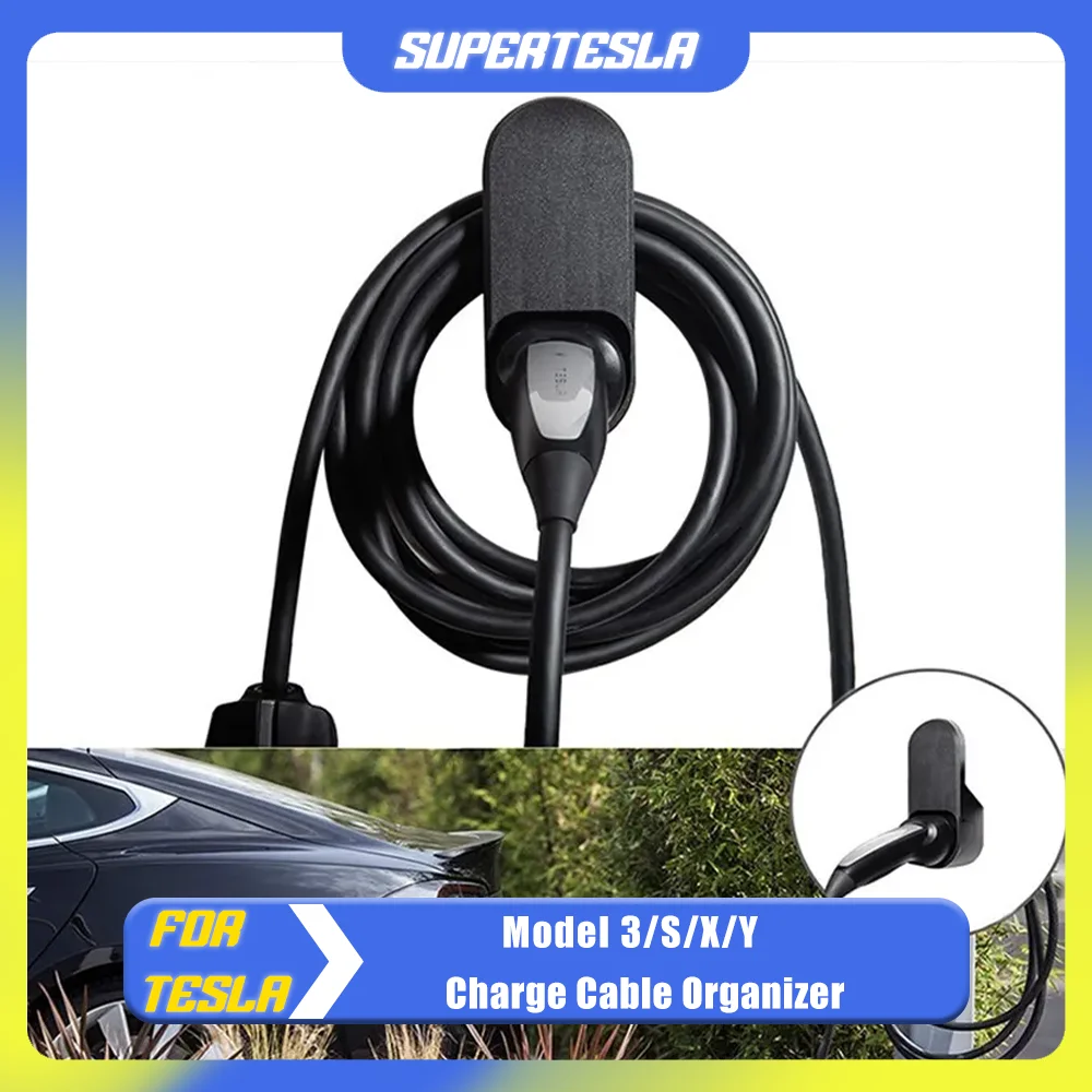 

For 2023 Model 3 Car Charge Cable Organizer For Tesla Model 3 S X Y Car Supplies Charging Cable Storage Tool Bracket
