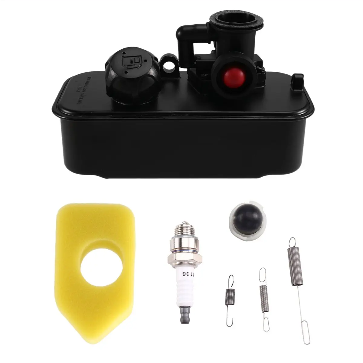 A74U 499809 Gas Tank Carburetor Assembly Carb Kit for & Stratton 498809A 494406 Lawn Mower Accessories