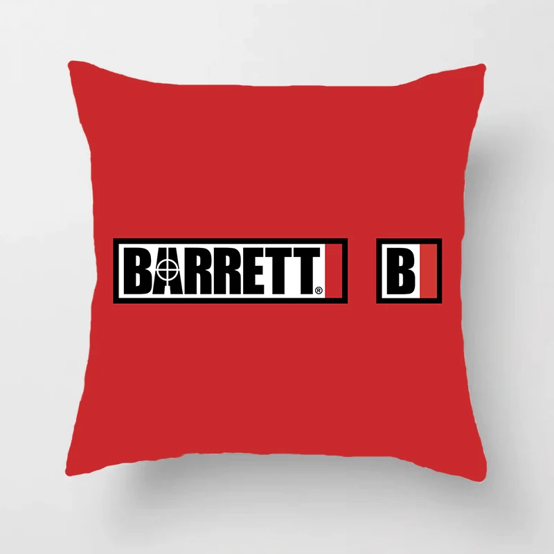 Barrett Firearms Cushion Cover for Sofa Pillow Case Cover Seat Car Throw Pillowcase 45X45cm For Home Decorative 62