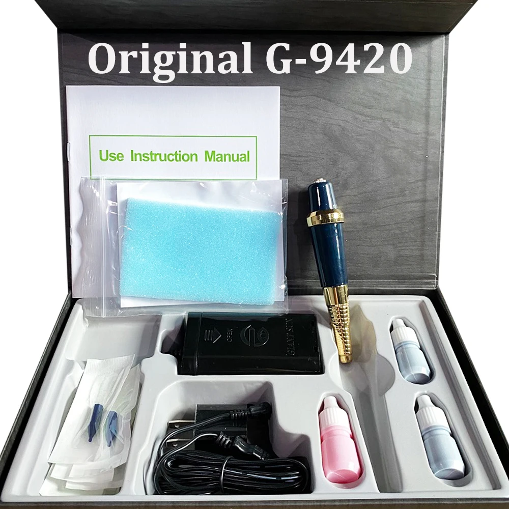 Pro Original Taiwan G-9410 Permanent MakeUp Tattoo Machine Pen Eyebrows Forever Make Up GS Microblading Tattoo Kit With Needles