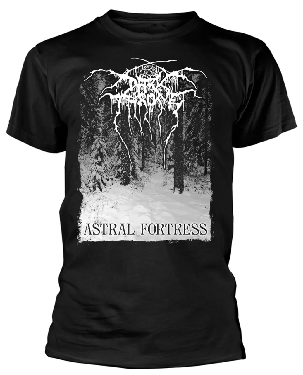 Darkthrone Astral Fortress Forest Camiseta holgada de manga corta con estampado gráfico para hombres y mujeres para uso casual lujoso