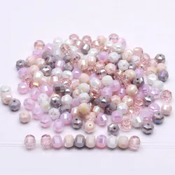 New color 8mm 48pcs/bag Pumpkin Beads Faceted Crystal Glass Beads AB Color Pumpkin Shape Loose Spacer Beads For Jewelry Making