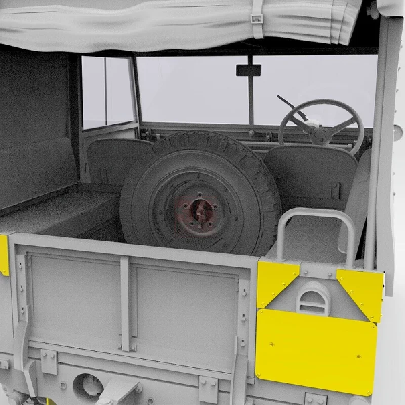 Gecko modelo 35gm0078 1/35 britânico fv18001 mk.2 4x4 jeep kit de modelo de montagem periférica militar colecionáveis de mesa