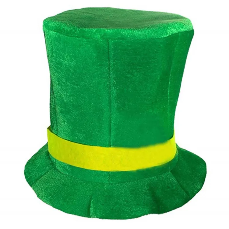 

Green Party Irish St Patricks Day Hat Fancy Dress Jester Top Festival Accessory Halloween Costume Cosplay