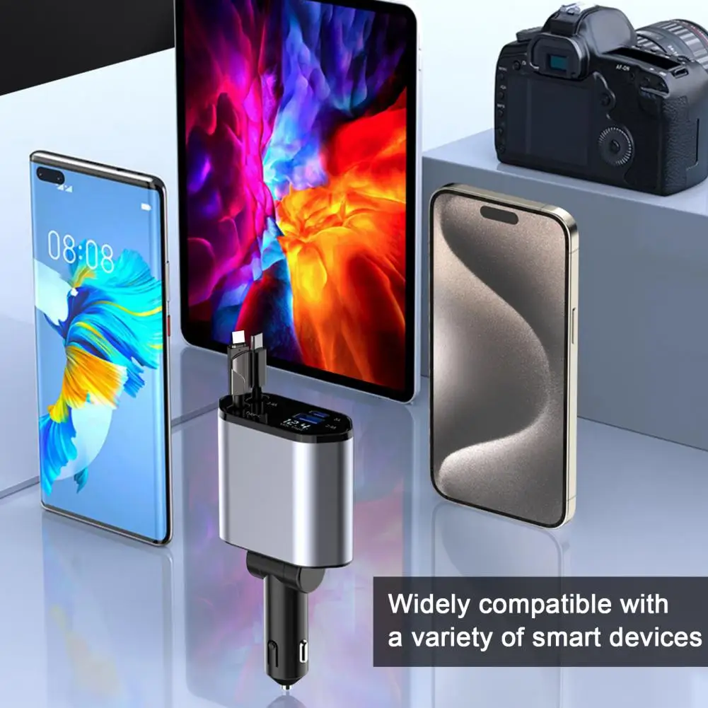 

Универсальное автомобильное зарядное устройство 120 Вт с портом Usb Type-c