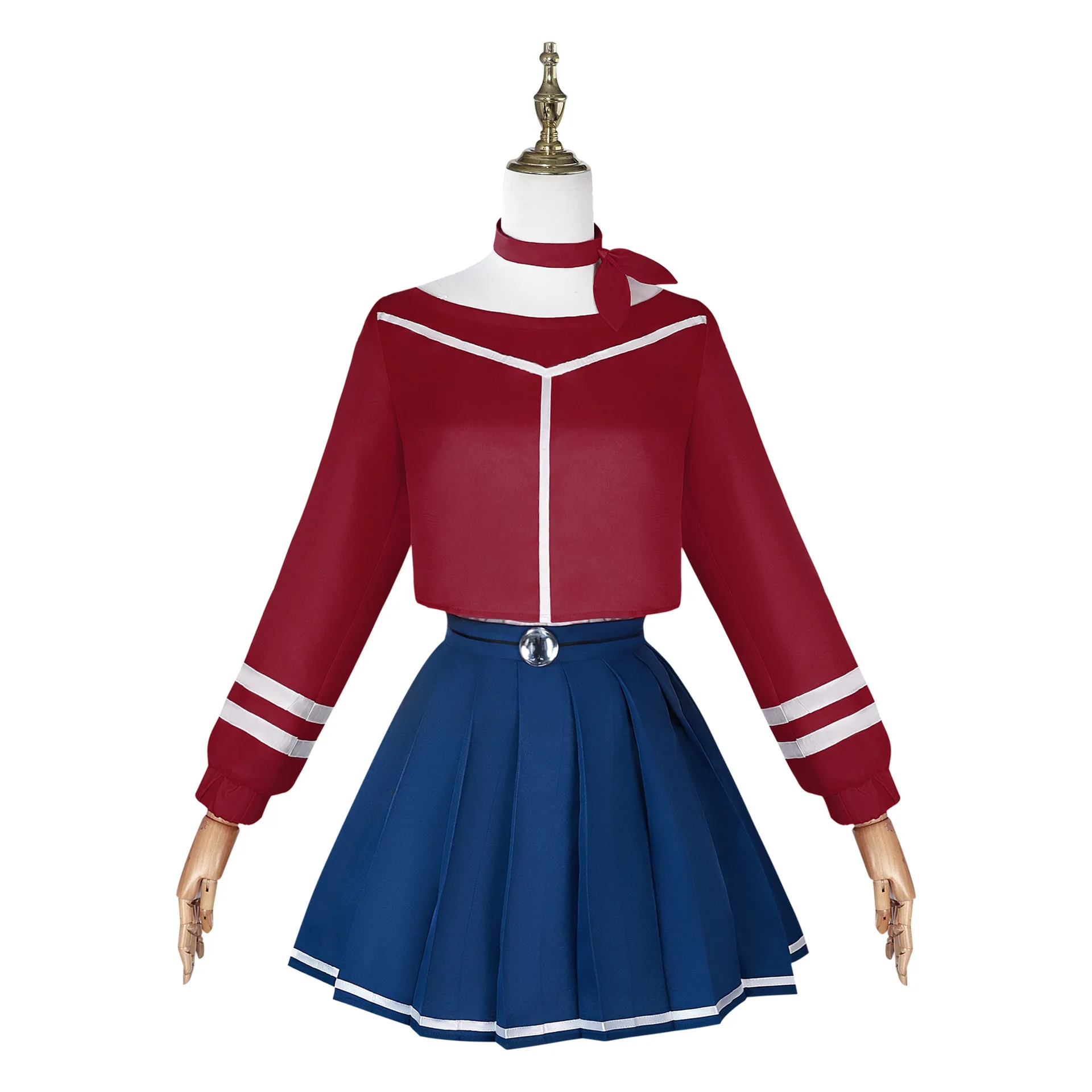 Anime Horror Game MiSide Cosplay Mita Мита Costume Game JK School Girl Uniform Cute Dress Lolita Wigs for Halloween Girls Woman