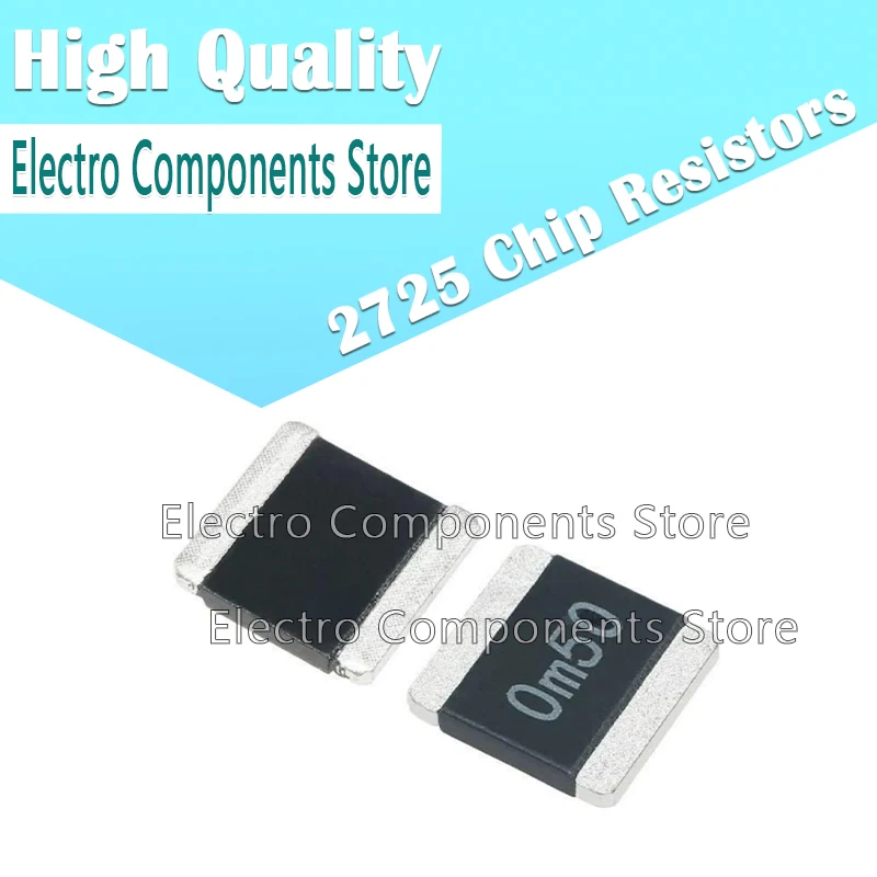 5PCS Low Resistance Metal Strip Chip Resistors 2725 4W ±1% 0.001R 0.002R 0.003R 0.004R 0.005R