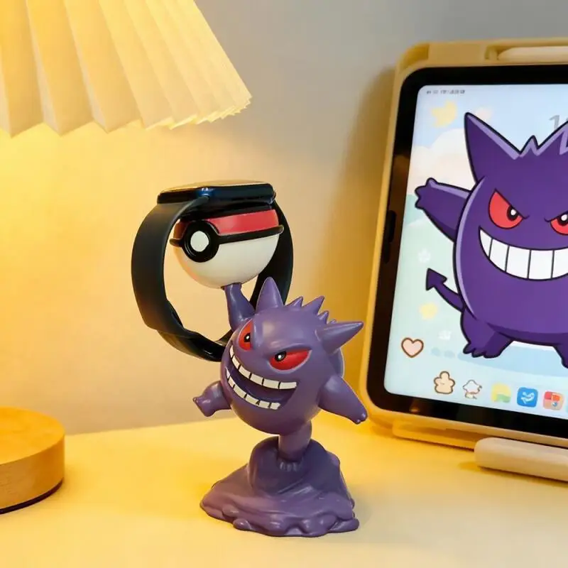 16Cm Pokemon Gengar Apple Iwatch Watch Stand Resin Material Charging Dock Bedhead Ornament Item Storage Model Boy's Gift Toy