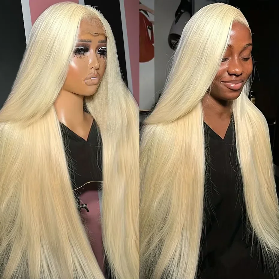 40 pollici Evidenziare 4/27 Parrucca diritta dei capelli umani 200 Densità 13x6 Hd Parrucca frontale in pizzo Parrucca brasiliana pre pizzicata dei capelli umani colorati