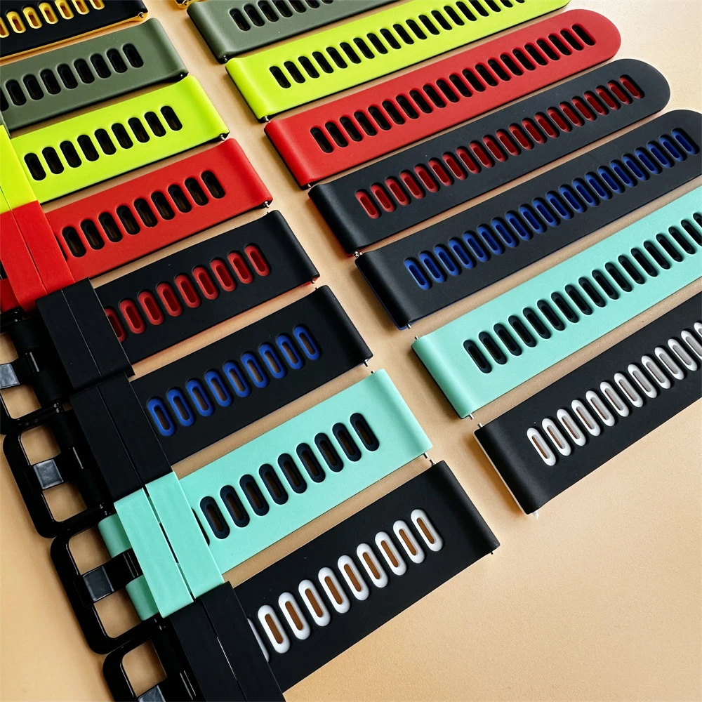 Ремешок 22 мм 20 мм для HUAWEI WATCH GT 4 GT5 Pro 46 мм, ремешок GT 3 SE 2 HONOR Magic Watch4 GS 3 Pro, спортивный силиконовый браслет Correa