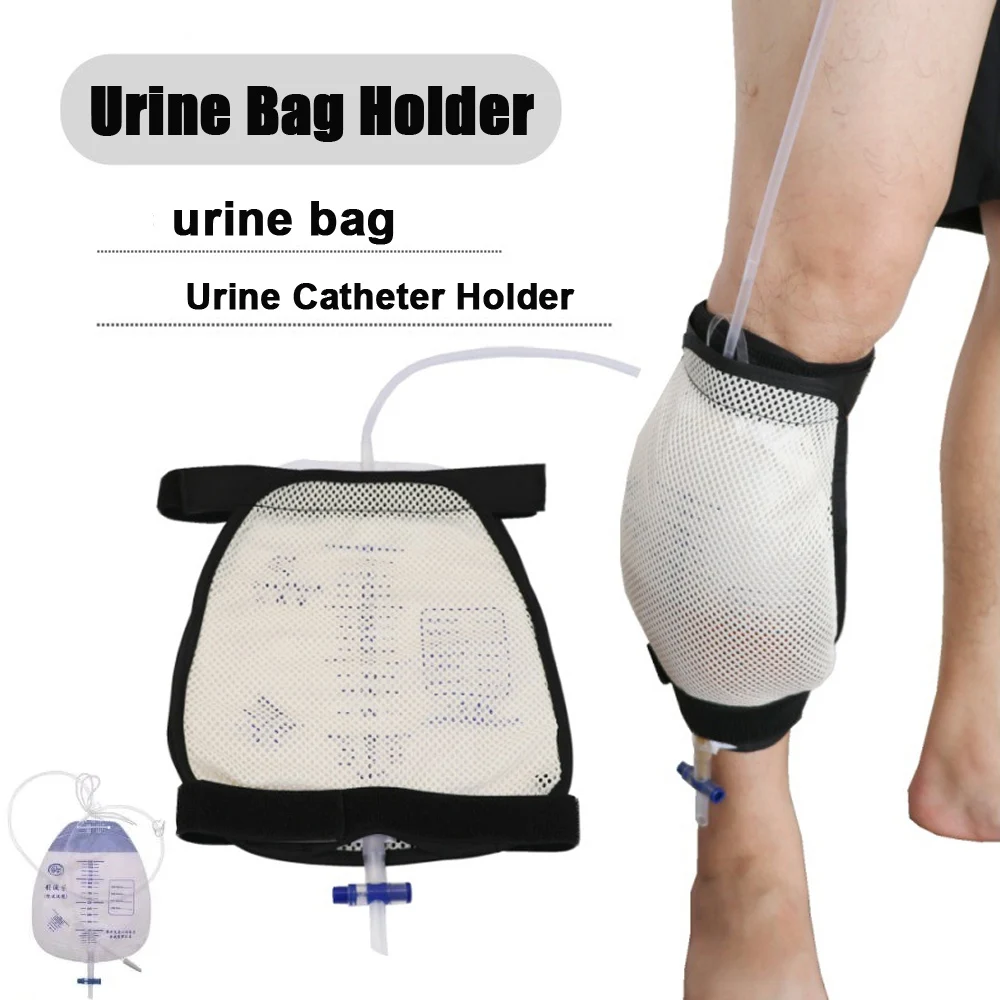 Urine Collection Bag Bind Leg Holder Drainage Strap Fixed External Bag Catheter Stabilization Device Urine Bag 1500ml
