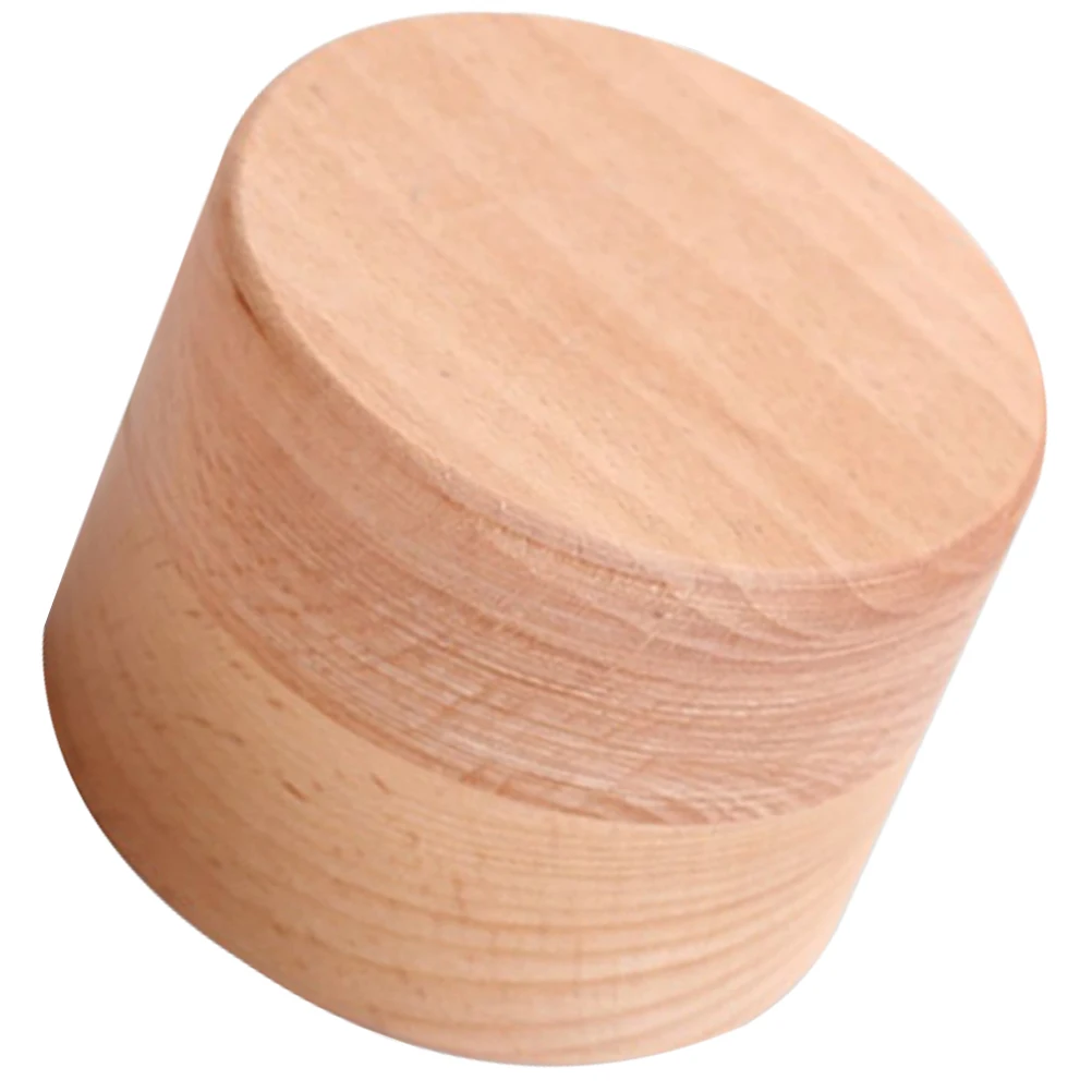 

Wooden Jewelry Box Round Ring Holder for Wedding Ceremony Proposal Stud Earring Packaging Lightweight Compact Size