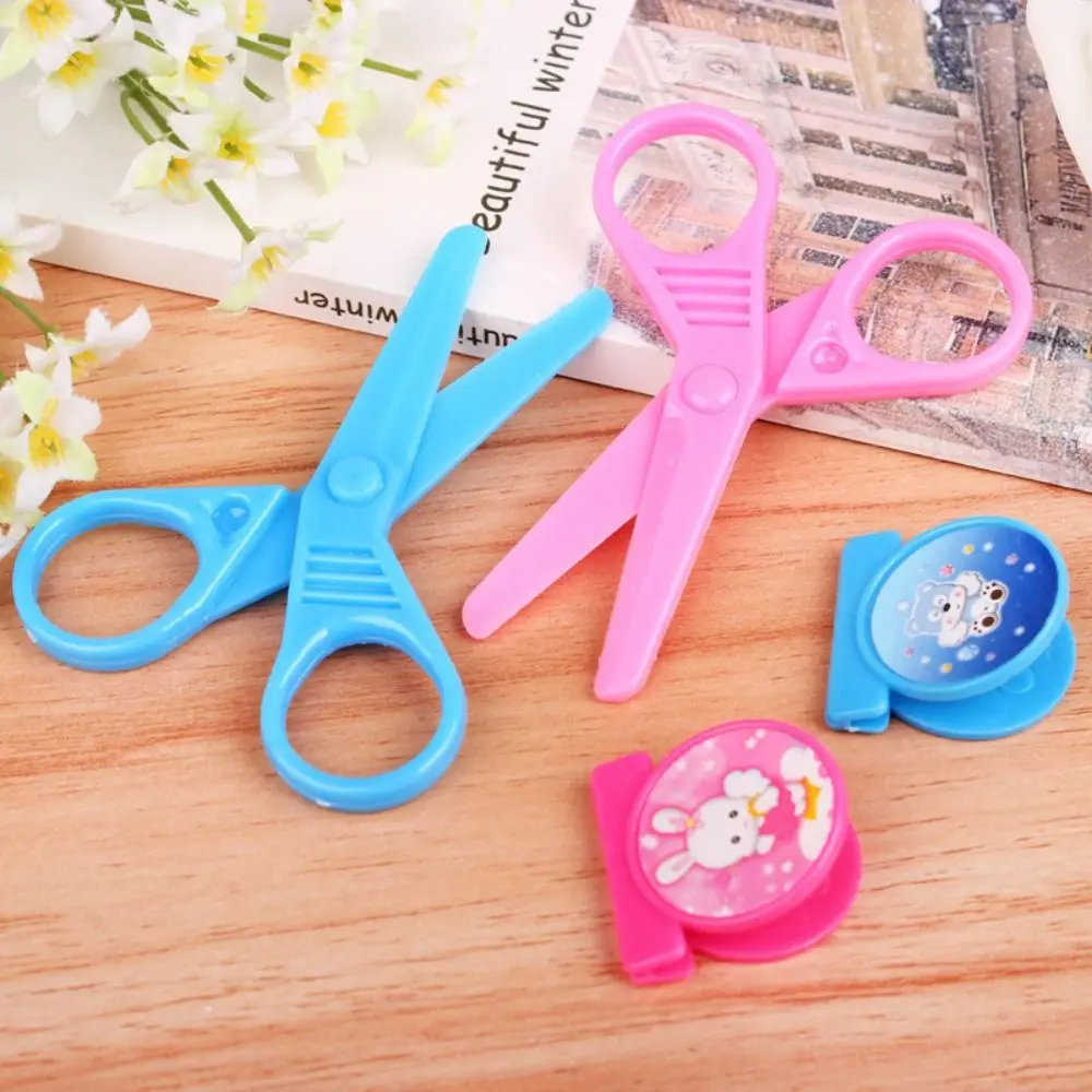 Cute 9 in 1 Stationery Set Pencil Ruler School Supplies Eraser Scissors Stationery Gift Set Children Day Gifts