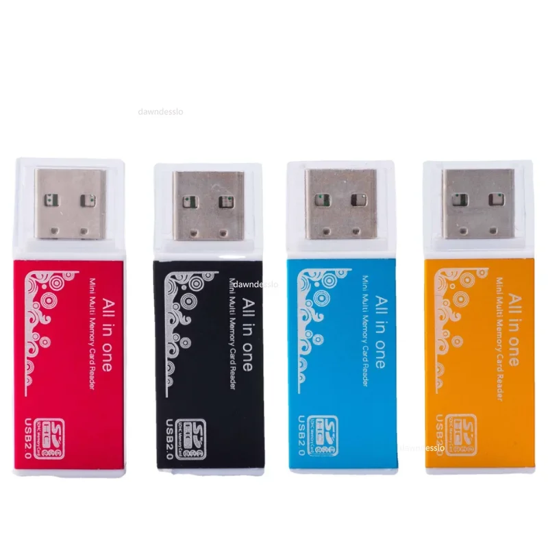 Multi All in 1 Micro USB 2.0 Memory Card Reader Adapter for Micro SD SDHC TF M2 MMC MS PRO DUO Card Reader