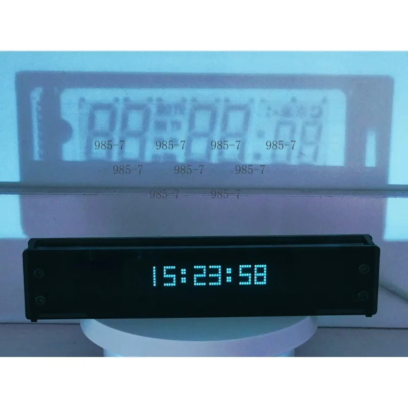 VFD Flip Clock, Vacuum Fluorescent Display Digital LED Screen, WIFI Timing Desktop Clock