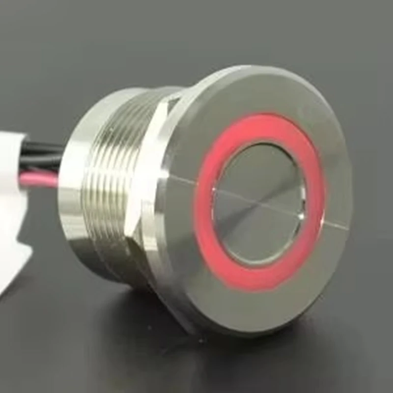 

22 мм IP68 водонепроницаемый RGB 3-цветный пьезокнопочный переключатель из нержавеющей стали 316L/черного алюминия PS223P10YSS1RGB24T