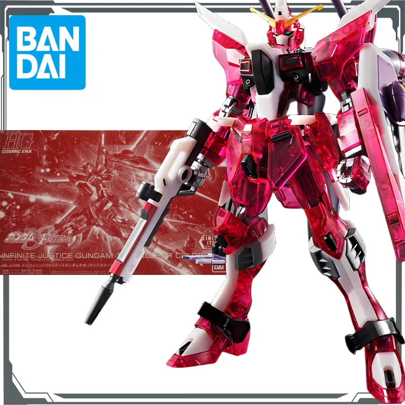 

Bandai Original MODEL KIT GUNDAM HGUC INFINITE JUSTICE GUNDAM TypeⅡCLEAR COLOR LIMITED ITEM 1/144 Anime Figure Assembly Toys