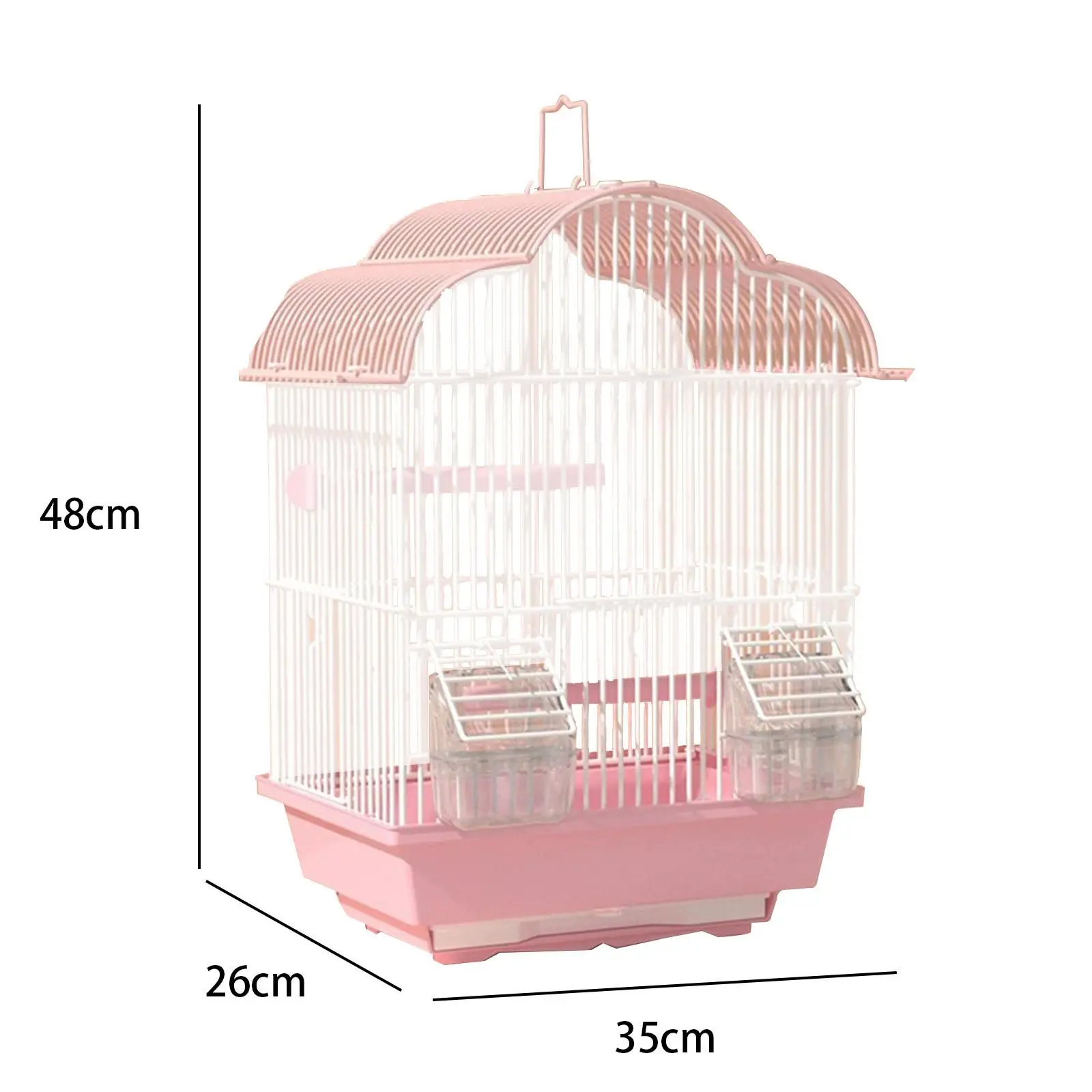 Imagem -06 - Metal Stand Gaiola de Pássaro com Comida Bowl Viagem Ninho de Pássaro Gaiola de Papagaio Pet Shop para Cacatuas Finches Canary Budgies