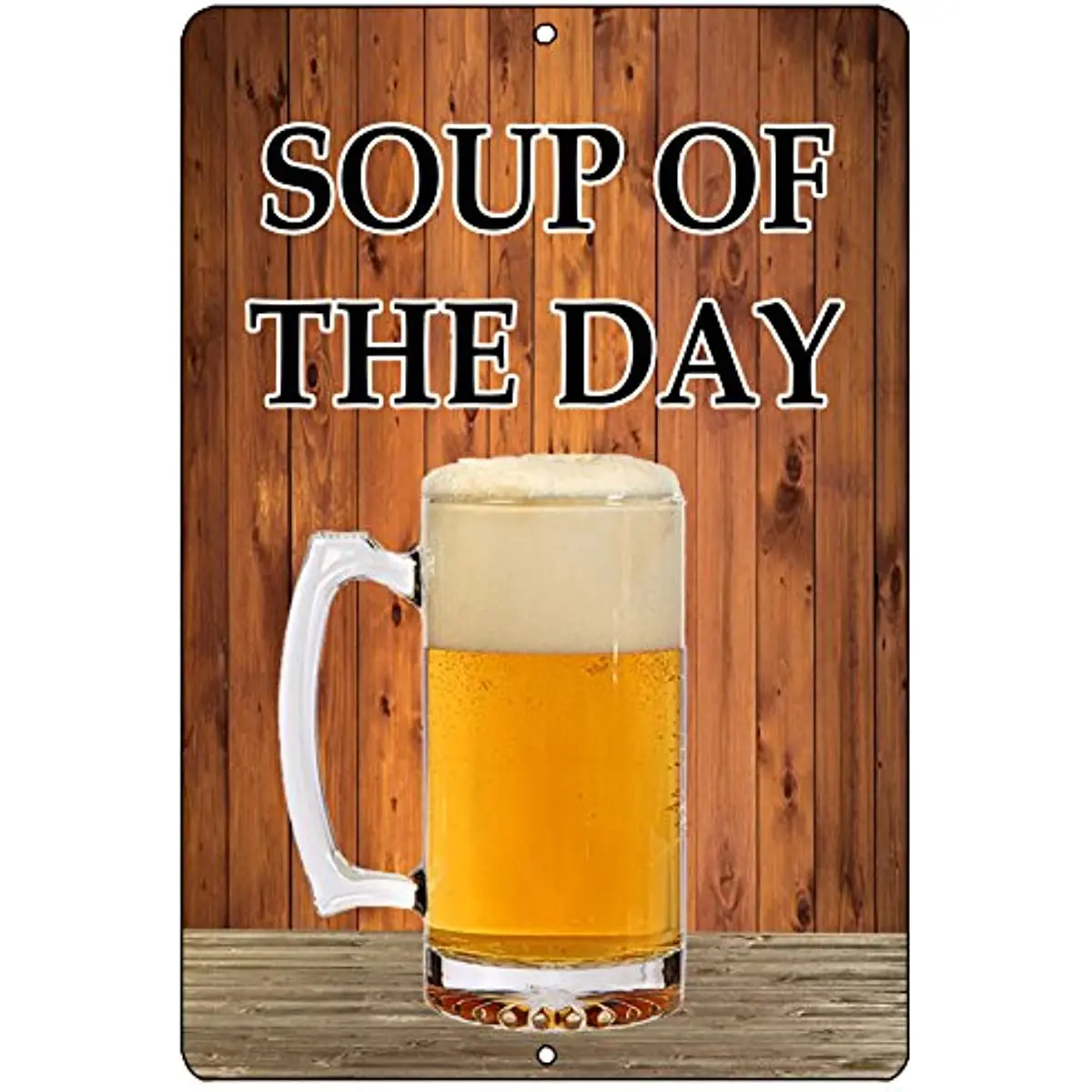 Rogue River Tactical Funny Beer Alcohol Sign Metal Tin  Home Bar Kitchen Soup of The Day  Wall Art Decor  