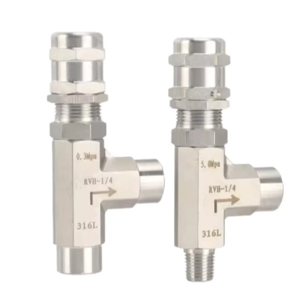 1/4 "1/2" 3/8 "3 6 8 10 12mm Kompression srohr uion sus316l Edelstahl feder Hochdruck-Sicherheits ventil – Detail 1