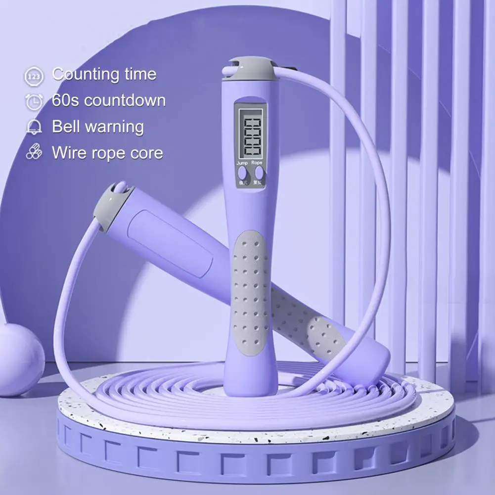 Useful Counting Skipping Rope Steel Wire Core Soft Jumping Rope Outdoor Portable Fitness Skipping Ropes with Counter