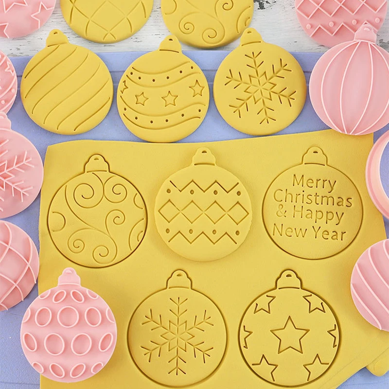 かわいいクリスマスクッキー型、3D漫画クッキーカッター、プレス可能なクッキーカッター、フォンダンケーキの装飾、クリスマスパーティー用品