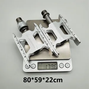 Ultralve Fahrradpedal für Brompton -Fahrrad, Silberfarbe, Titanachse, 2 Größen, 158 g, 1 Paar 10 Hauptverkaufsreifen 50 80 18 Moto - №7