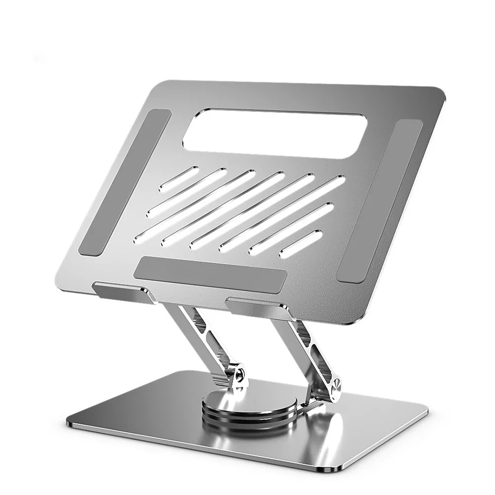 Laptop Stand 360° Rotatable Notebook Holder Liftable Desk Riser Stand Portable Metal Stand Compatible With 9.7-17.3 Inch Laptops
