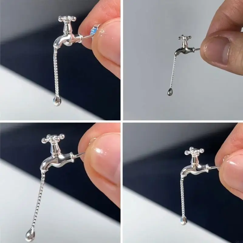  Eccentric Faucet Inspired Ear Studs Exquisite Ear Rings Accessory Earrings Charm