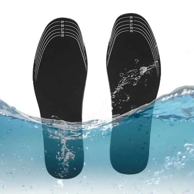 Electric Heated Insoles Outdoor Sports USB Rechargeable Thermal Insoles Foot Warmer Cuttable Winter Electric Heating Insoles