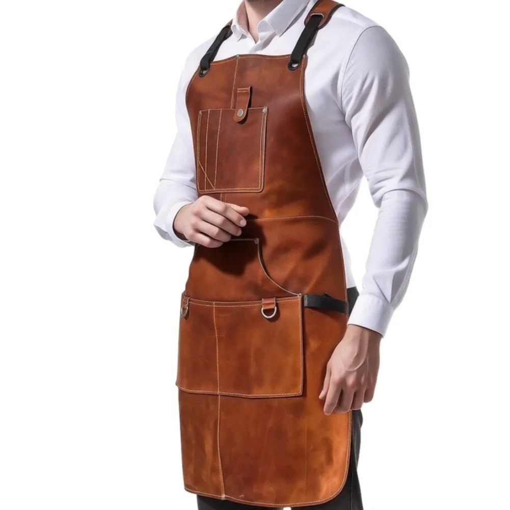 Waterproof For velvet Apron Double Sided for BBQ For Grill Kitchen and Hair Salon Use 36 by 24 Inches Black or Brown