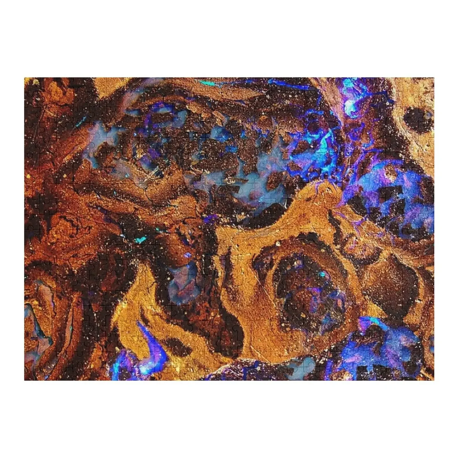 

Boulder Opal Abstract Gemstone pattern Jigsaw Puzzle Christmas Toys Personalized Gift Custom With Photo Puzzle