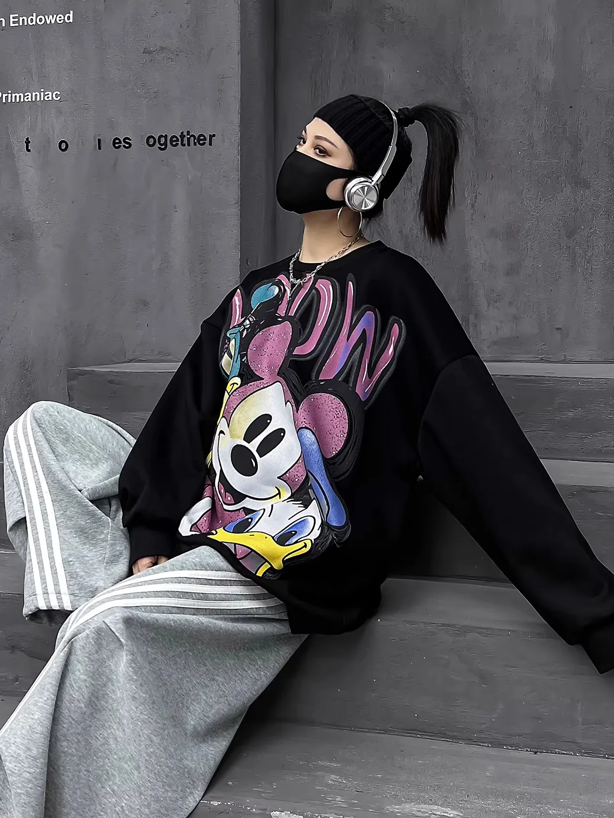 

Стильная женская толстовка с длинным рукавом и капюшоном, весна 2026, новинка, модная повседневная модель от M-Brand, хлопок/полиэстер