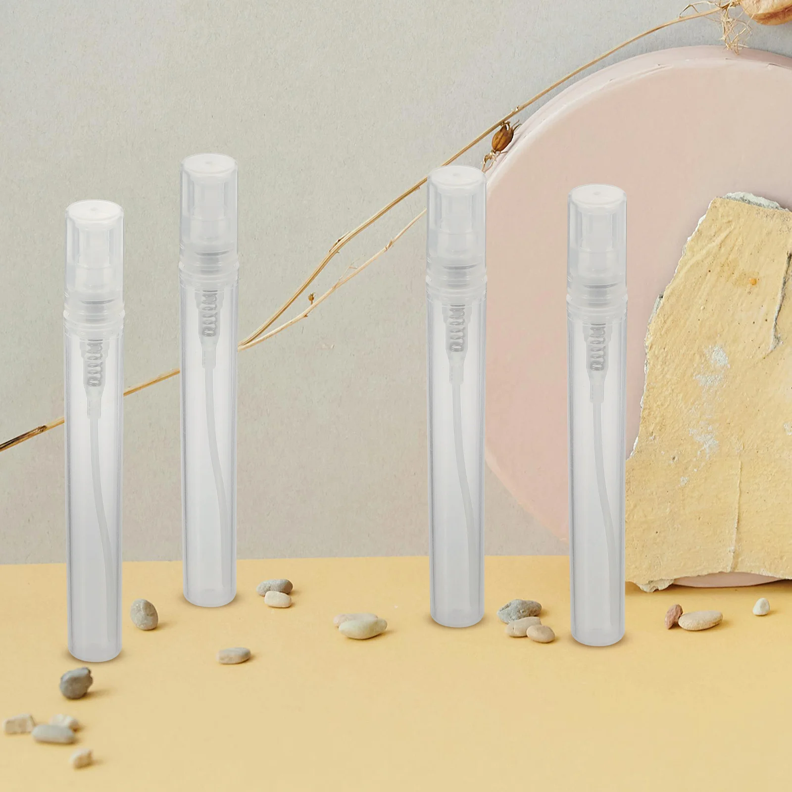 15Pcs Spray Bottle 5Ml Small Portable Perfume Sub Container Refillable Plastic Travel Size for Sample Body Mist Storage