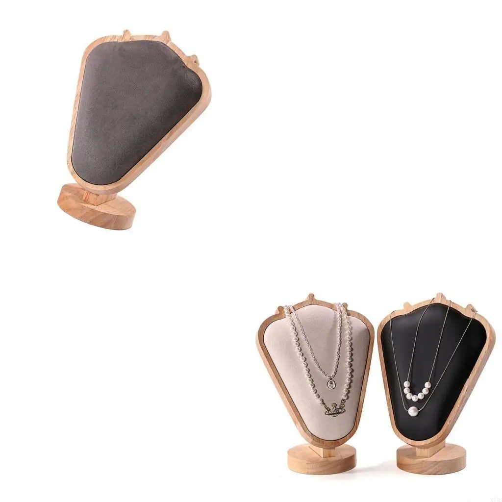 

Elegant Goat Horn Shaped Jewelry Holder Rubberwood Crafted Jewelry Stand with Unique Goat Horn Layers for Jewelry Stores