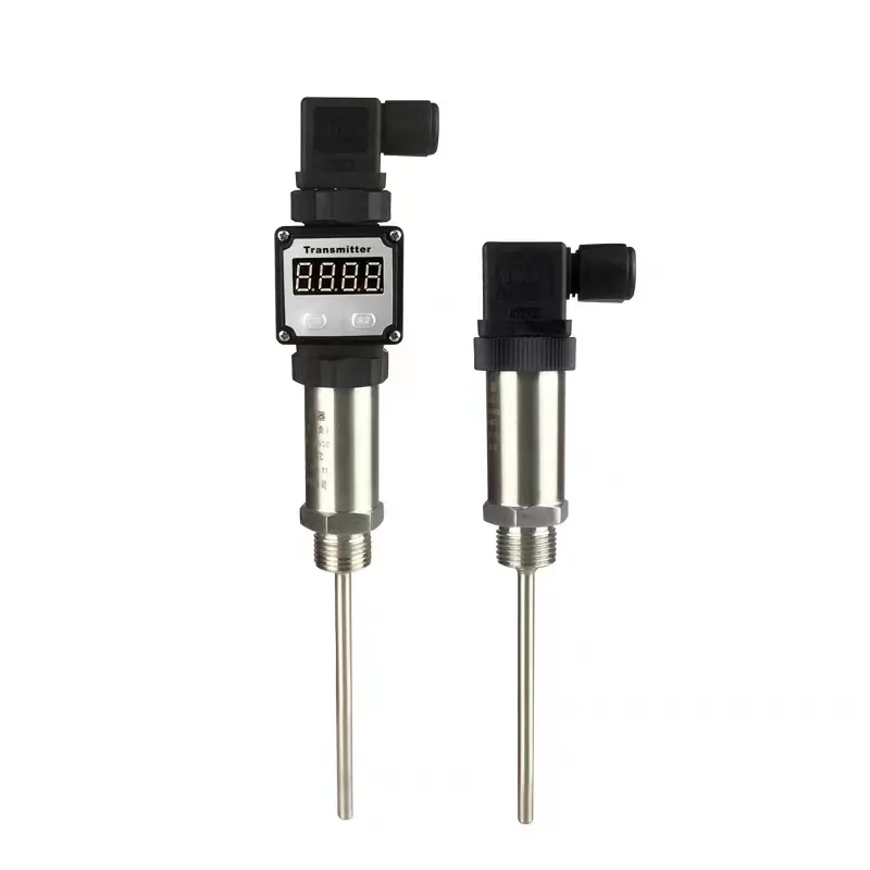 Hersman integrated temperature sensor thermal resistance pt100 digital display plug-in temperature transmitter
