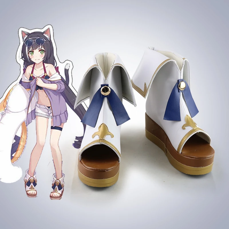 

Принцесса Connect! Re:Dive Momochi Kiruya Kyaru Karyl Обувь для косплея Сапоги Костюм Опора Обувь для Хэллоуина Карнавальная вечеринка