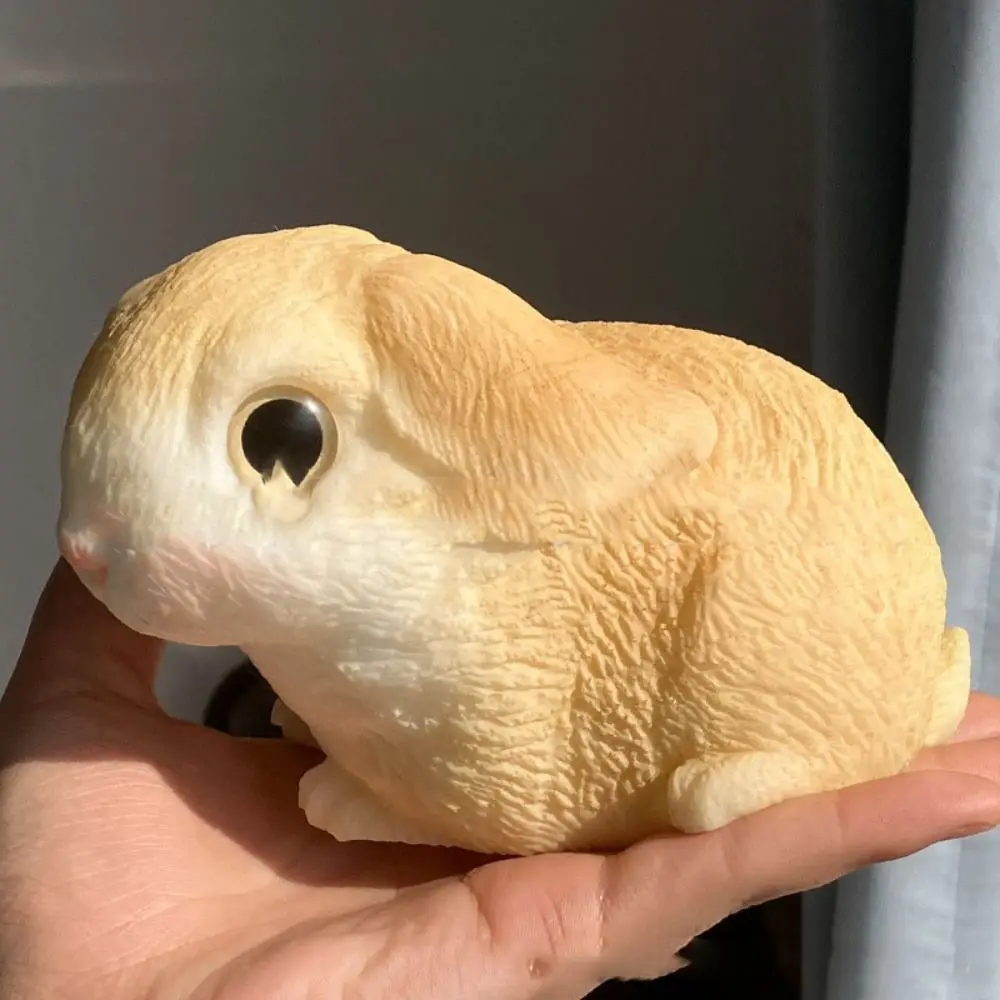 Grand lapin à rebond lent amusant, jouet à presser, Simulation d'animal de dessin animé, jouets à presser, lapin doux coloré, jouet Fidget pour le bureau