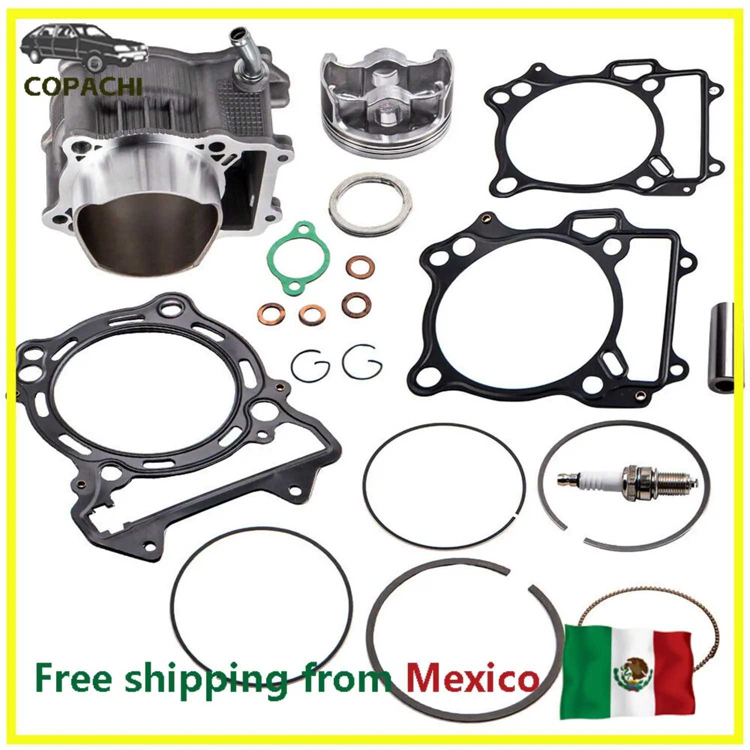 

94mm Cylinder Piston Gasket Top End Rebuild Kit 11191-13E00 1241-29F00 For Suzuki LTZ400 DR-Z400 Kawasaki KFX400 Motorcycle Part