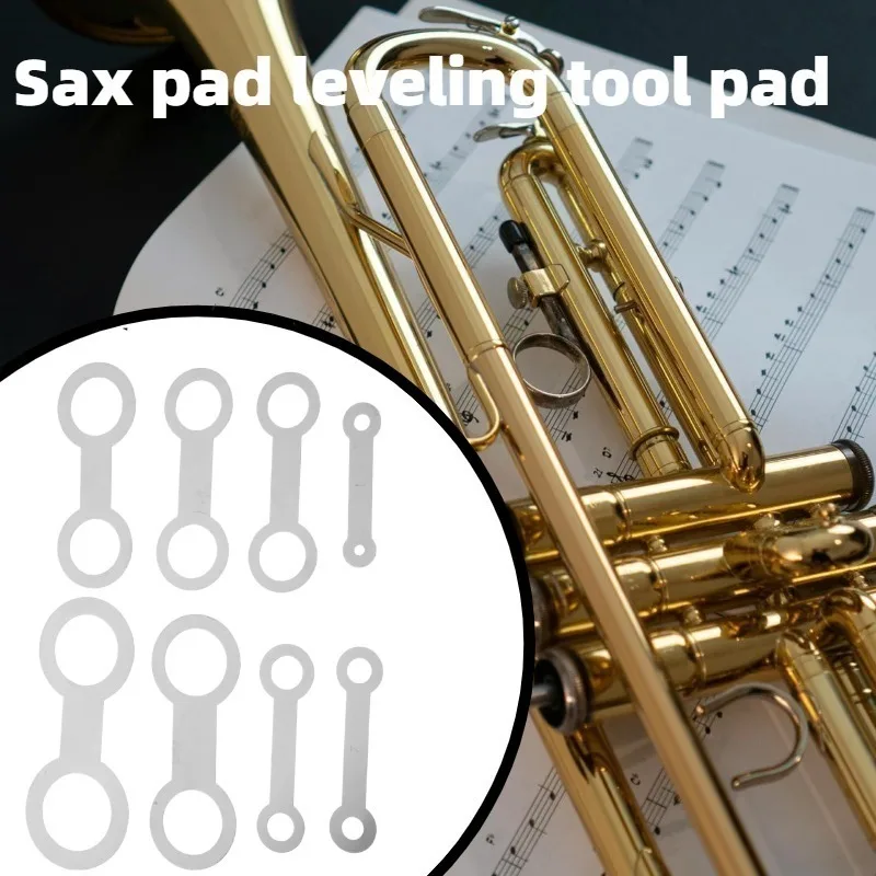 Saxophon-Polster-Ausgleichsringe-Set, 8 Größen, Reparaturwerkzeug für Musikinstrumente, für Saxophon, Flöte, Klarinette, einfache Installation und Entfernung