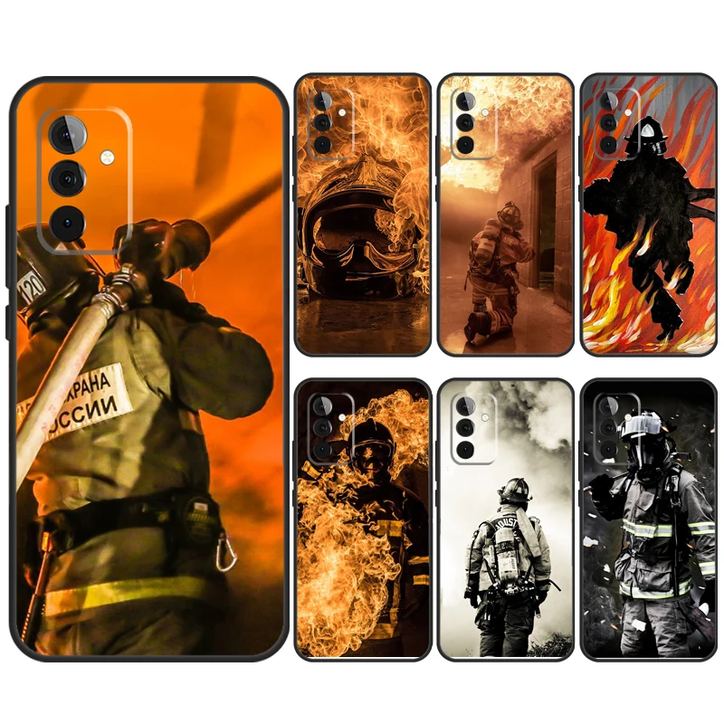 Fire Fighter Hero Case For Samsung Galaxy A32 A52 A12 A14 A34 A54 A51 A71 A15 A25 A35 A55 A53 A33 A13 Cover