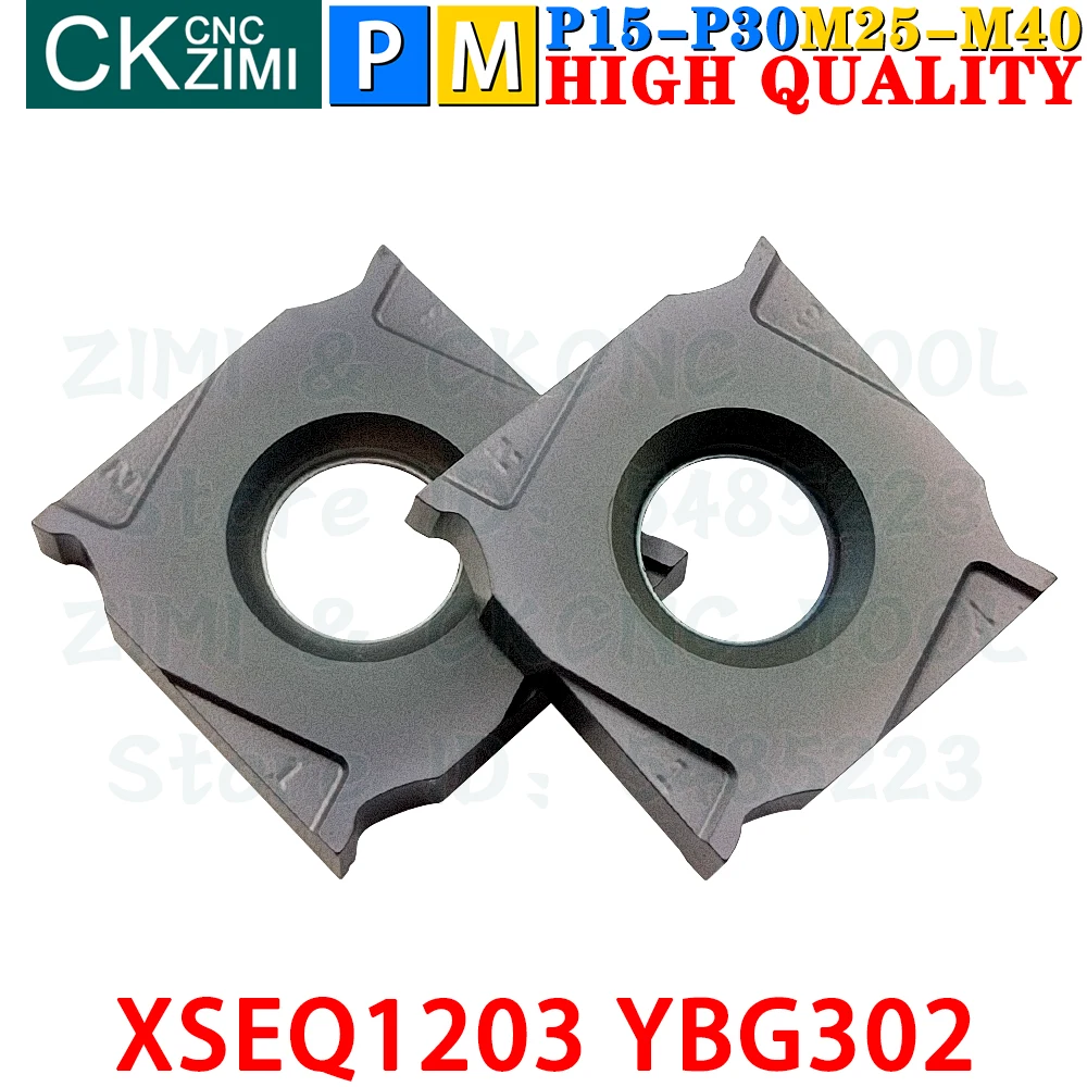 XSEQ1203 YBG302 XSEQ 1203 YBG302 Carbide Insert Slot Milling Insert CNC Indexable Milling Cutter Tools Machine Metal Lathe Tools