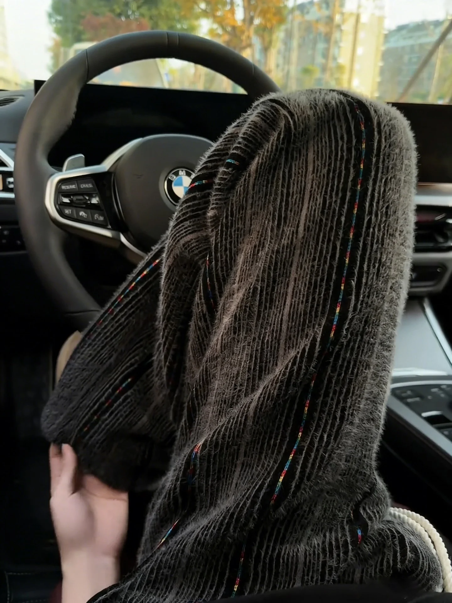 

Men's Winter Thiened Plu Knitted Sports Sweatpants Stripes American Sle Casual Straight Leggings