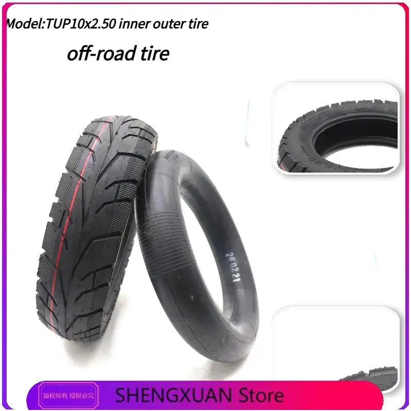 10x2.50 TUOVT Electric Skateboard Tire 10x 2.5 For Electric scooter Skate Board inflatable wheel Tire Inner Tube Outer TyreHot
